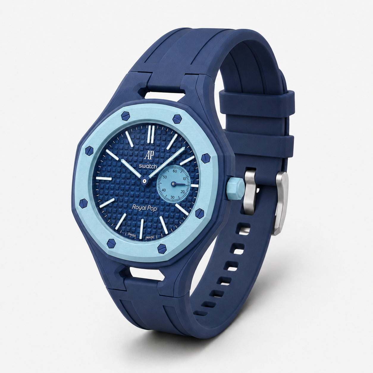 Royal Pop FKM Rubber Strap - Blue