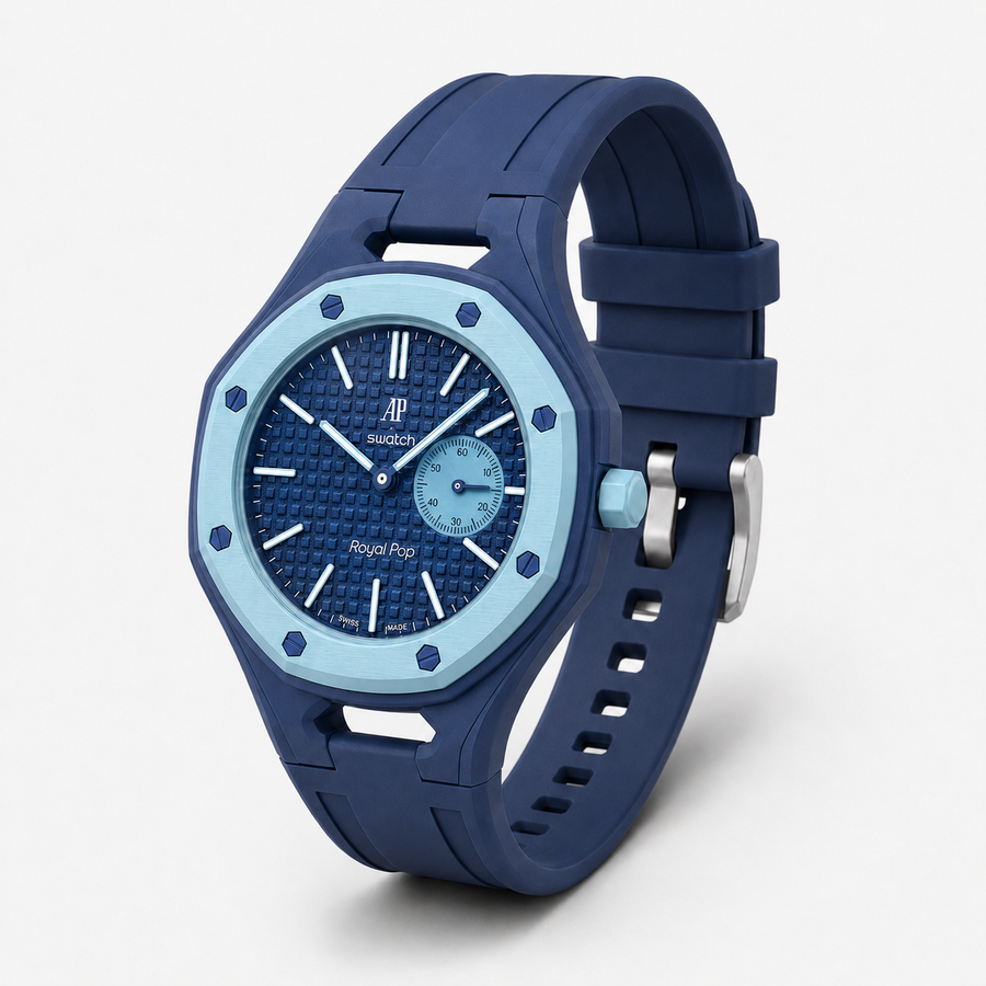 Blue Royal Pop FKM rubber strap