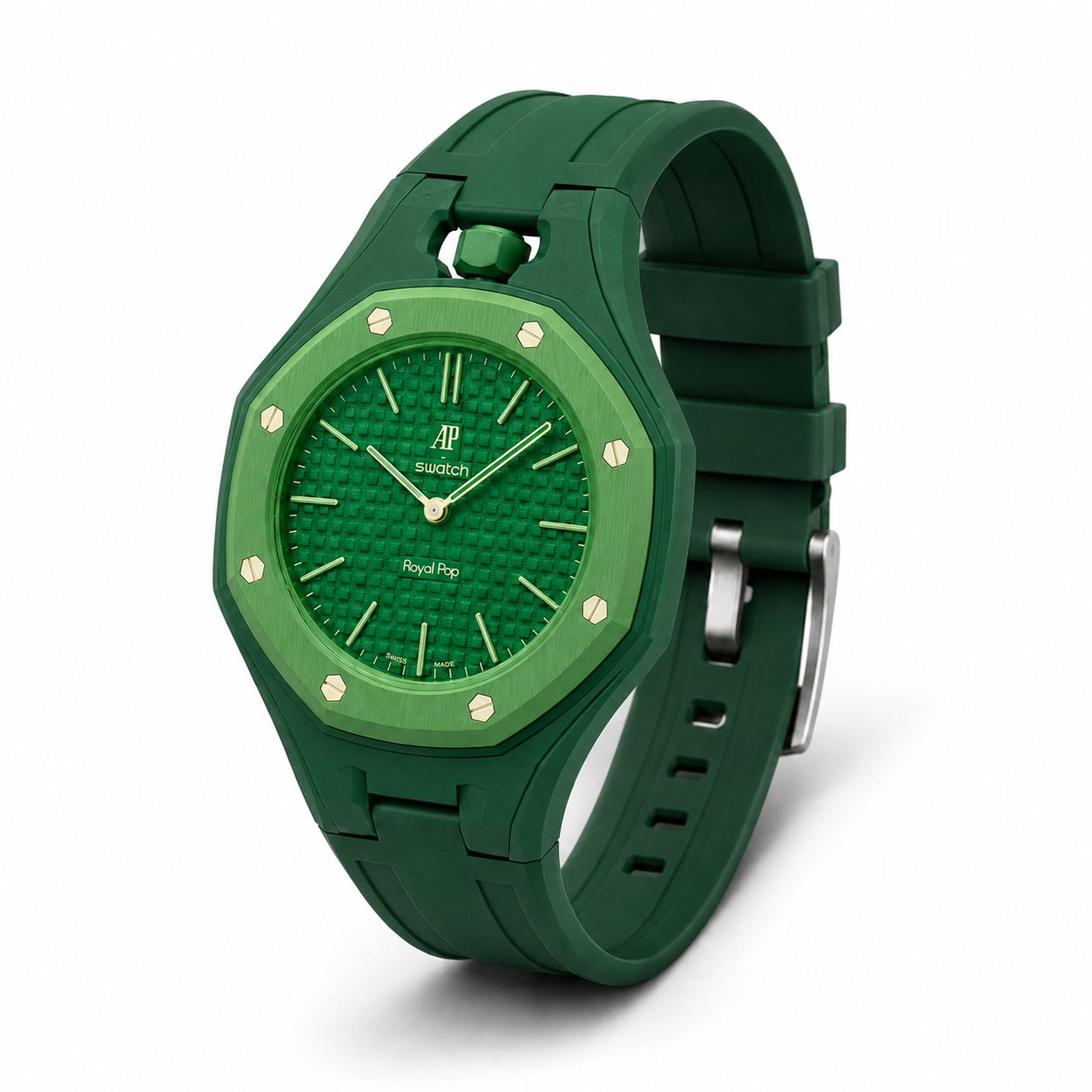 Royal Pop FKM Rubber Strap - Green
