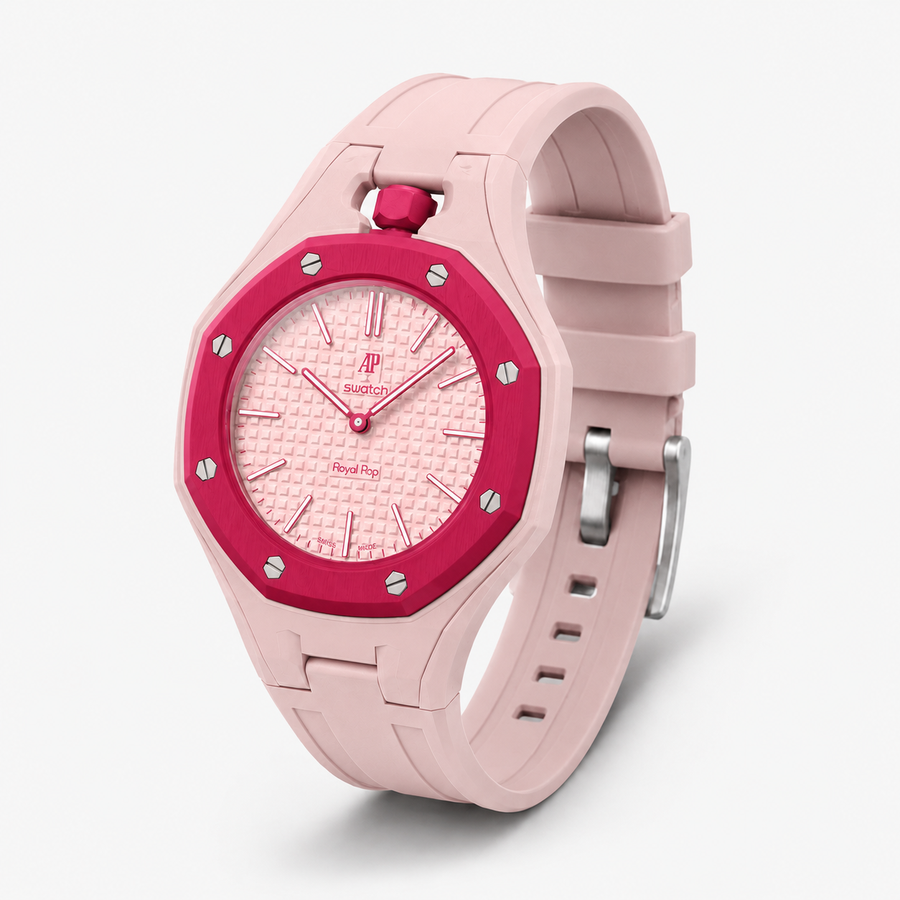 Pink Royal Pop FKM rubber strap
